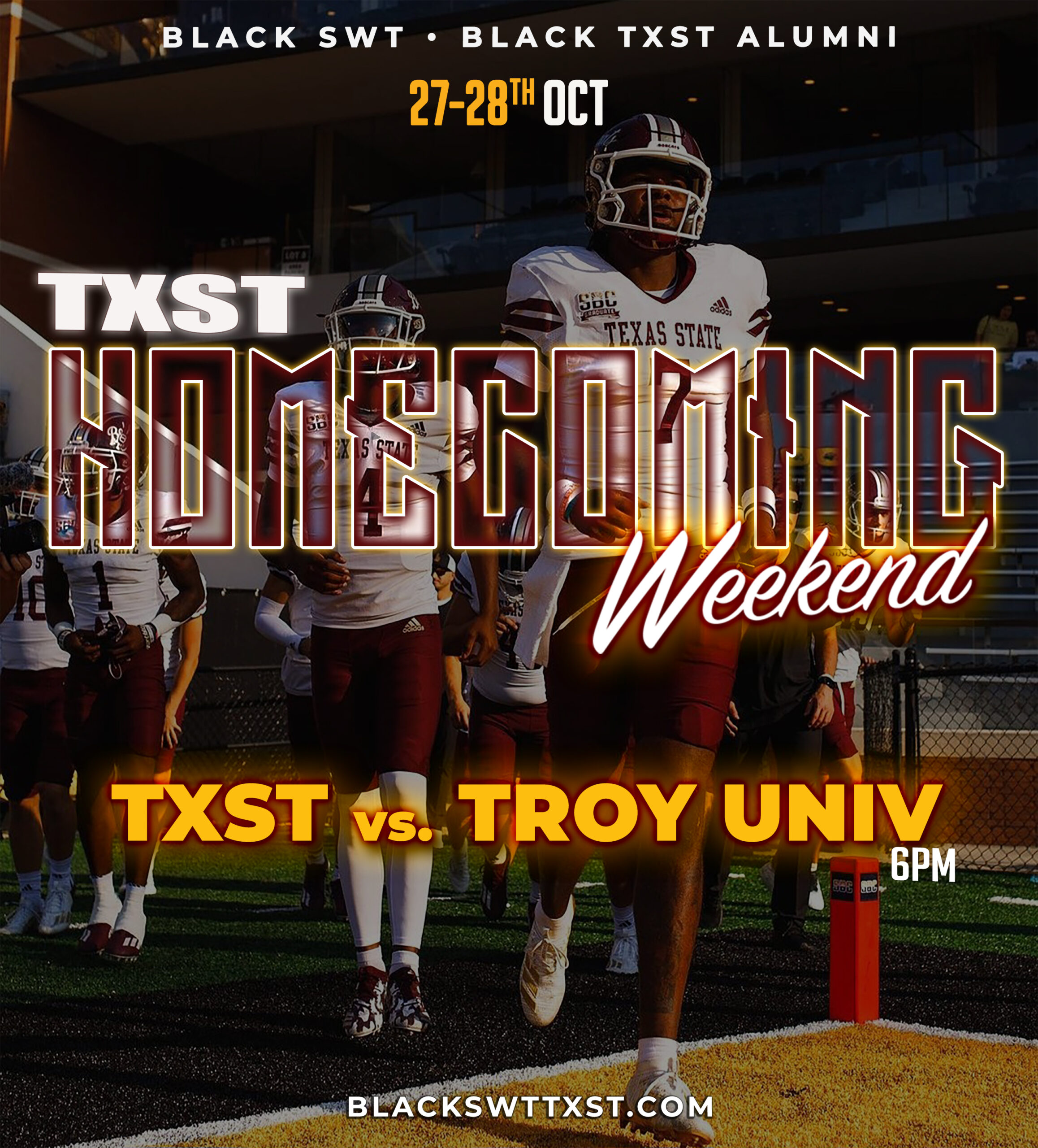 Texas State vs Troy University Football Game